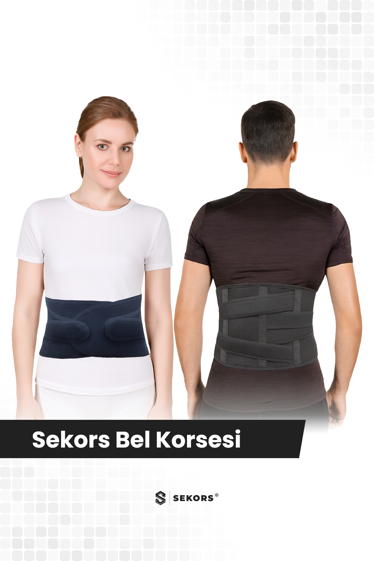 Çelik Balenli Lumbosakral Bel Fıtığı Korsesi | Kayma, Düzleşme ve Destek İçin – Standart Beden
