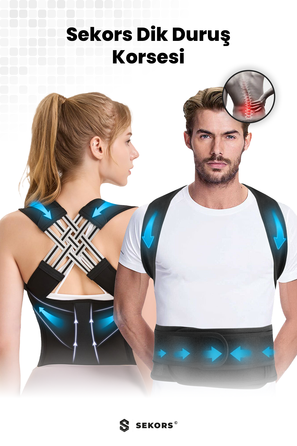 Ayarlanabilir Dik Duruş Korsesi | Sekors®