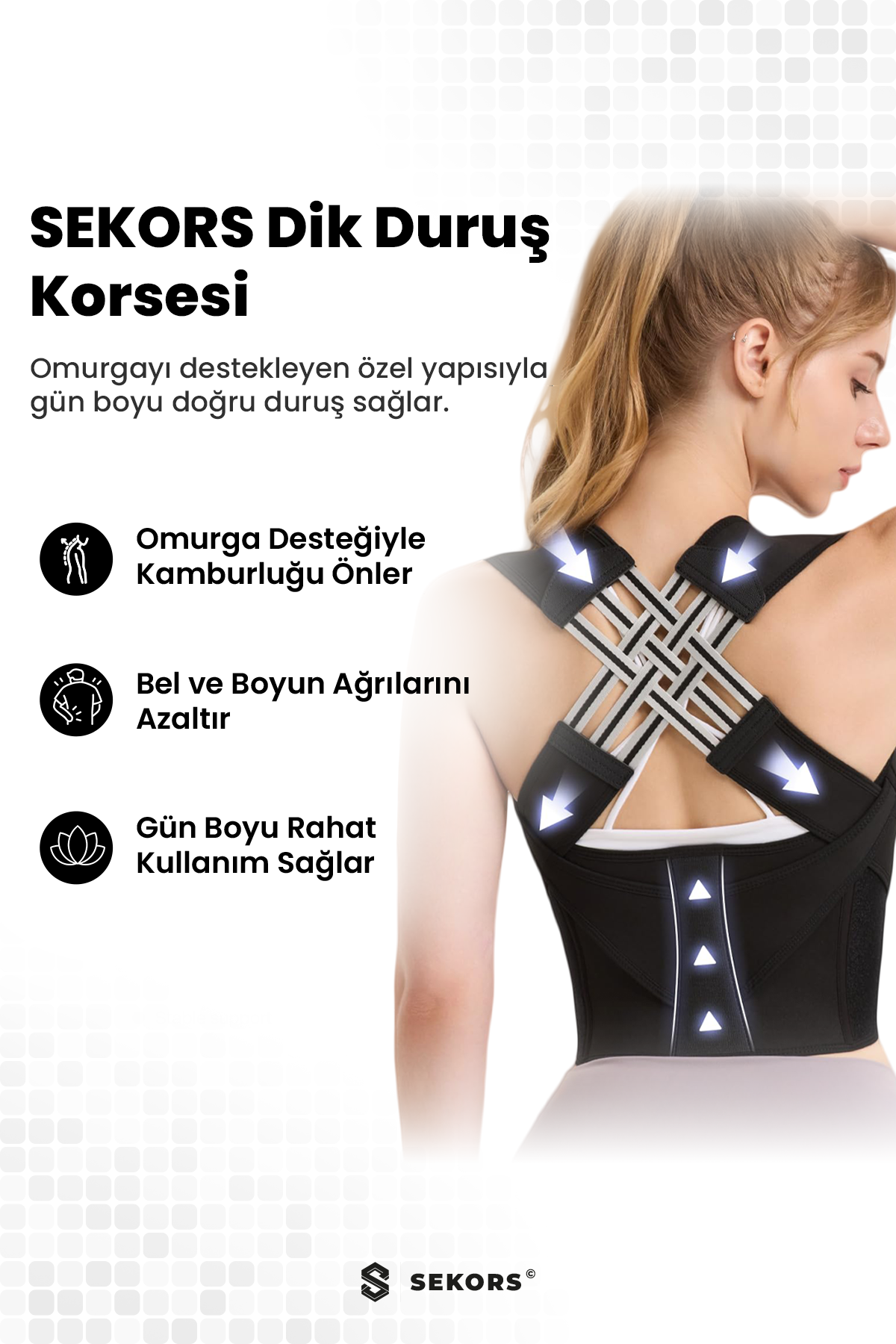 Ayarlanabilir Dik Duruş Korsesi | Sekors®