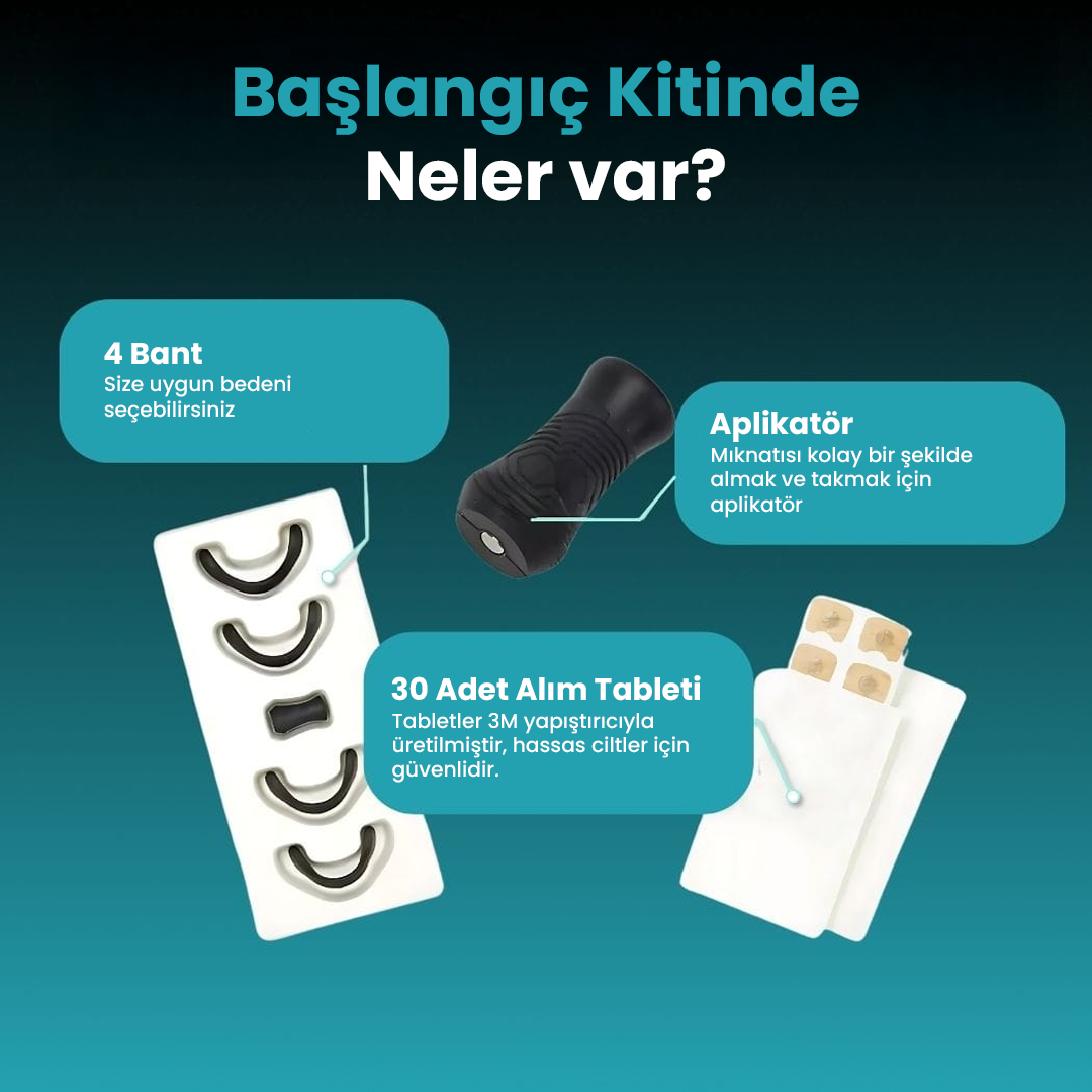 Horlama Karşıtı Nefes Açıcı Burun Aparatı ve 30'lu Pedi | Sekors®