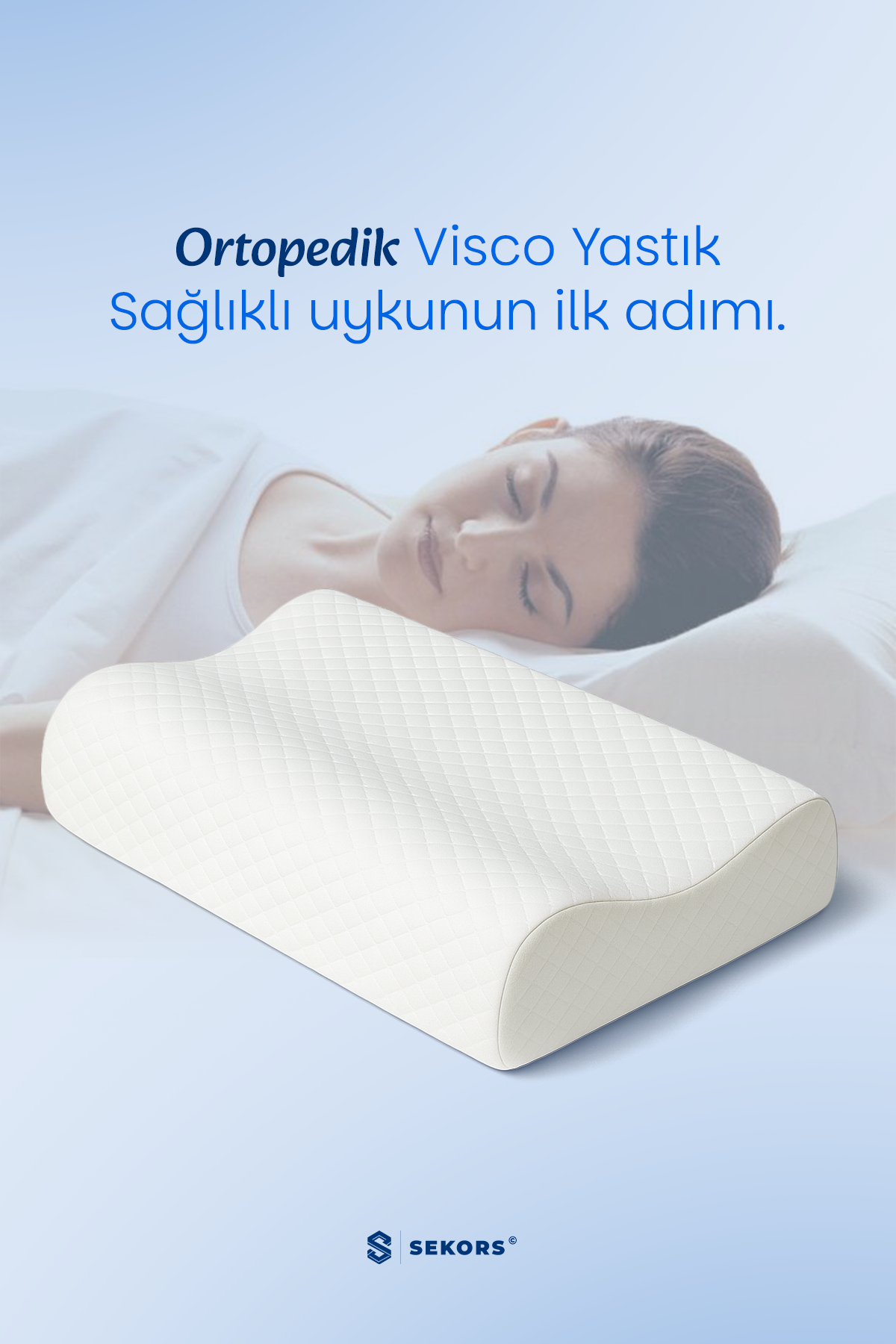 Boyun Destekli Ortopedik Visco Yastık
