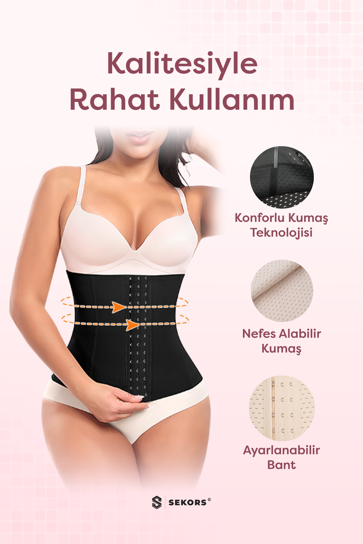 Sıkılaştırıcı ve Bel İncelten Korse Kemeri, Lohusa Bel Korse – Doğum Sonrası Toparlayıcı Ten Renk (Kopya)