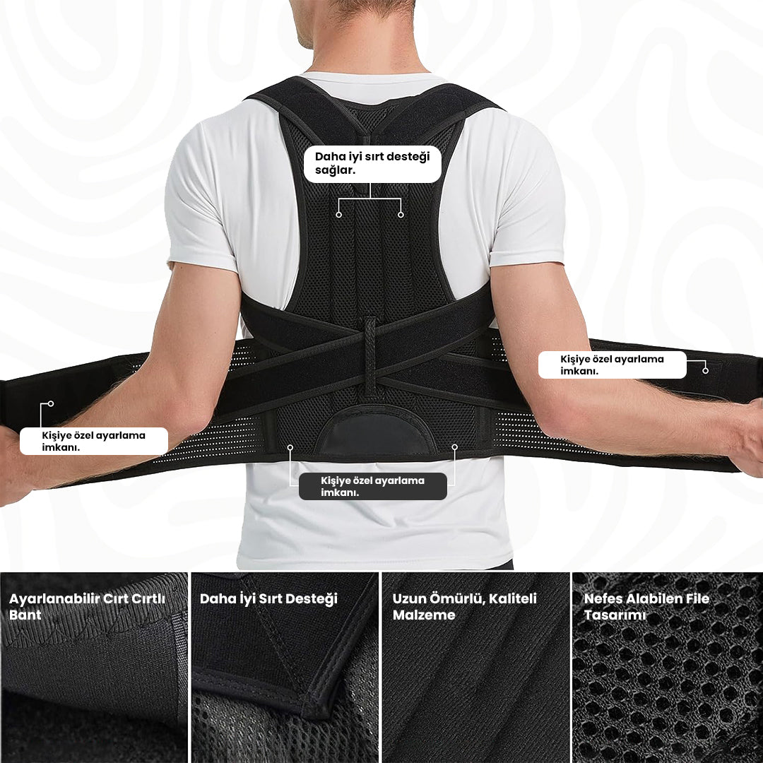 Kamburluk Önleyici Dik Duruş Korsesi | Sekors®