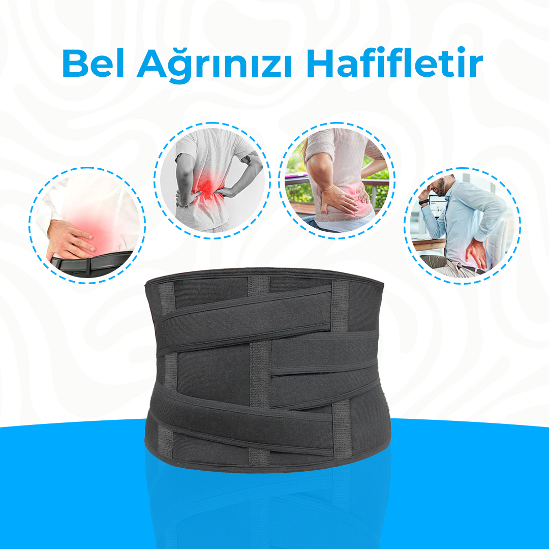 Çelik Balenli Lumbosakral Bel Fıtığı Korsesi | Kayma, Düzleşme ve Destek İçin – Standart Beden