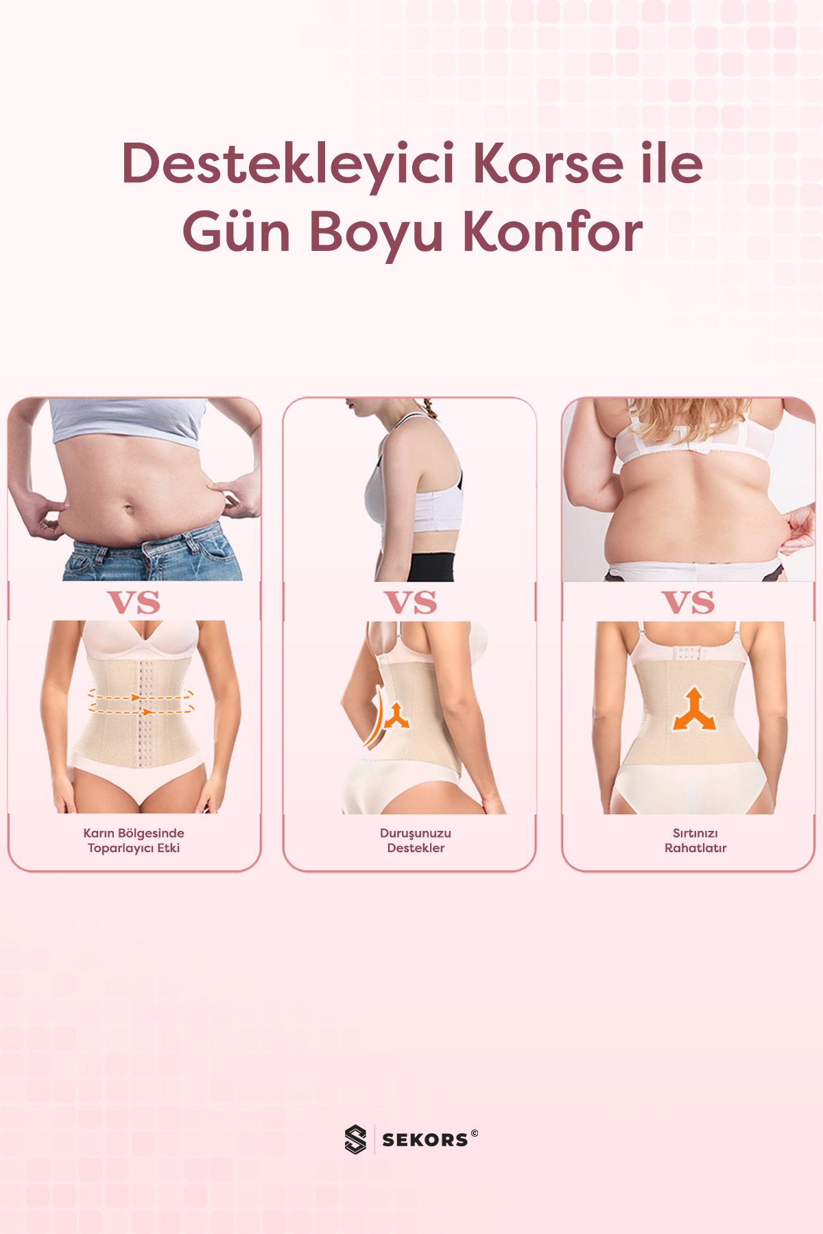 Sıkılaştırıcı ve Bel İncelten Korse Kemeri, Lohusa Bel Korse – Doğum Sonrası Toparlayıcı Ten Renk (Kopya)