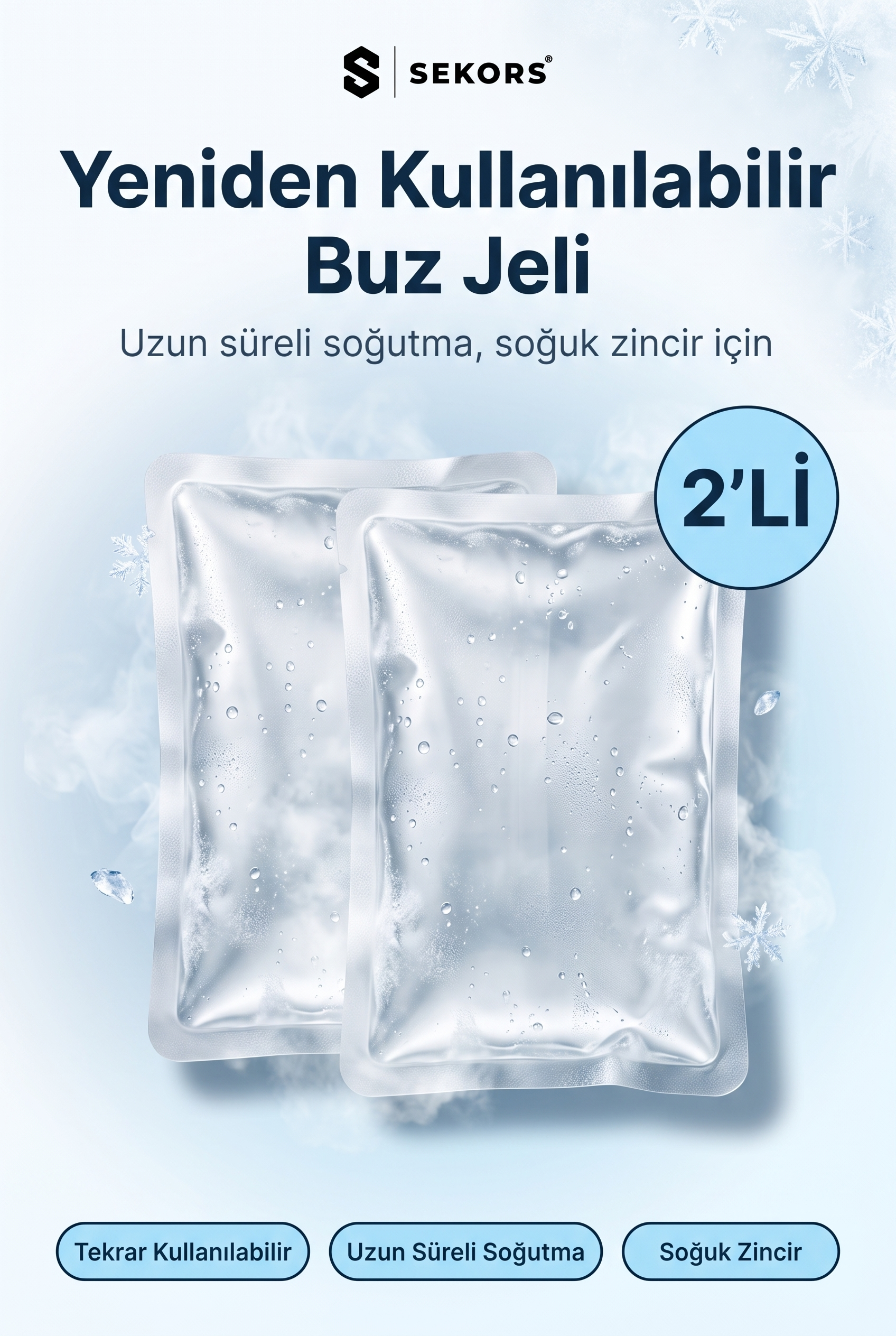 Sekors® Yeniden Kullanılabilir Buz Jeli