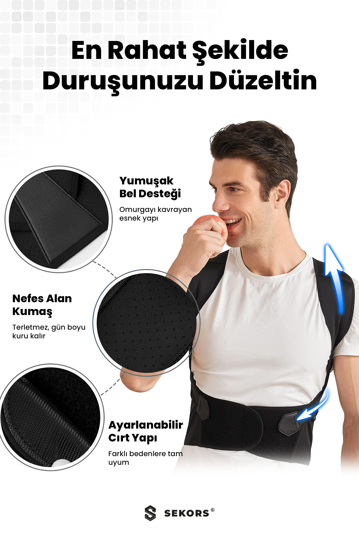 Ayarlanabilir Dik Duruş Korsesi | Sekors®