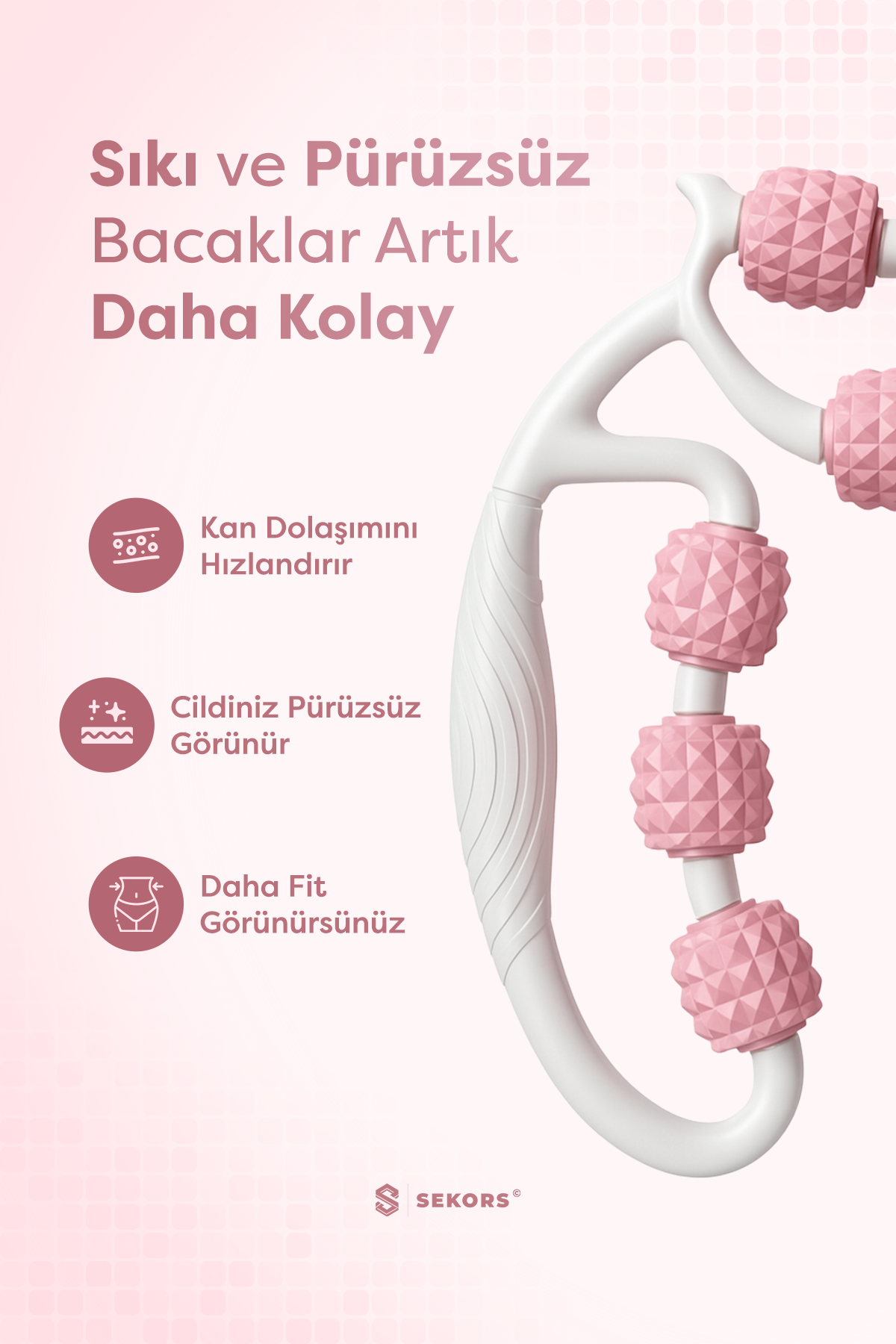 Sekors Bacak İnceltici & Selülit Giderici Masaj Aleti