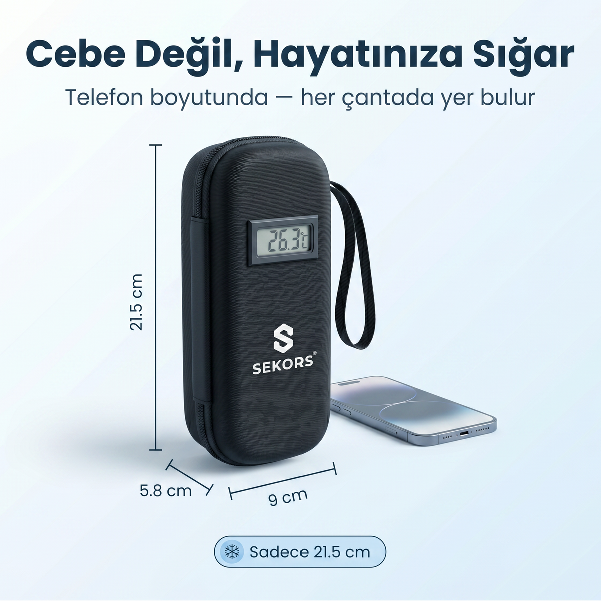 Sekors® Dijital Göstergeli Soğutmalı İlaç Çantası